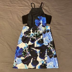 LF Floral Cutout Dress